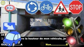 examen code de la route France 2021 @code_de_la_route   permis de conduire test 10