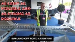 Sunland Caravans Chassis - As light as possible and as strong as possible.