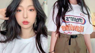 제품협찬 Shimmer Orange Make-up | Sunday GRWM LIVE Edited