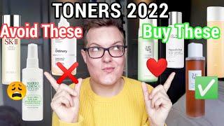 TONERS Round Up - My Current TOP 3 ️ | BOTTOM 3  - Best Toners ( Skincare )