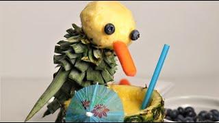 How to make a fun and colorful parrot with a pineapple