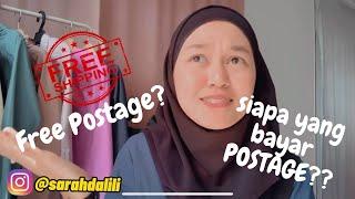 Siapa yang bayar Shipping/Postage? Free Shipping Program Shopee. Details Senang faham  (BEGINNER)