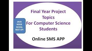 Final Year Project Topics For Computer Science Students | mini project ideas