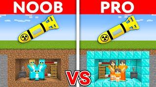 Family NOOB vs PRO: DOOMSDAY BUNKER Build Challenge in Minecraft