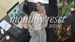 MONTHLY RESET ROUTINE 🫧️ budgeting, goal setting, healthy habits & productivity (VLOG) March 2025