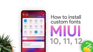 How to Install Custom Fonts on MIUI 10, 11 or 12 Using zFont [No Root]