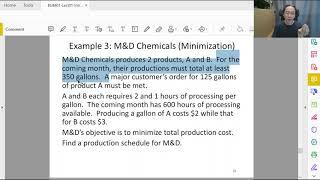 Modeling and Linear Programming - 4- LP Minimization and Maximization Examples