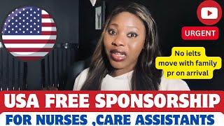 URGENT! COME TO USA FOR FREE |THIS COMPANY IS RECRUITING | NO IELTS  / FREE VISA SPONSORSHIP