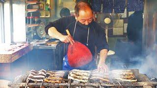 うなぎ 田代の1日に密着 - 職人の早捌き - Day in the Life of a Grilled Eel Master - Japanese Street Food