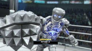 REAL STEEL THE VIDEO GAME - NEW ROBOT: AGAINST ALL (ATOM X vs NOISY BOY & TWIN CITIES)