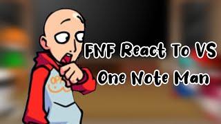 FNF React to Friday Night Funkin' VS One Note Man | Saitama (One Punch Man Anime) (FNF Mod/Hard)