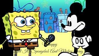 Fnf Unhappy but It's Spongebob And Mickey Mouse Sing It