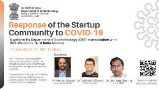 Webinar on the Response of the Startup Community to COVID-19