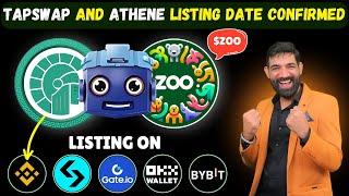 TAPSWAP Launching News | Tapswap Distribution, Athene Network Launching, Distribution | Zoo Airdrop