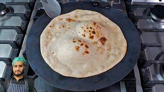 Atta tandoori roti on tawa - hotel style | homemade whole wheat tandoori roti without tandoor