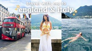 TRAVEL WITH ME TO EUROPE  thrifting in london, swimming in lake como, & more!