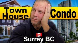 Cost Of Surrey Housing | Condo vs Townhouse Values