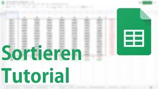 Sortieren in Google Sheets - Tutorial