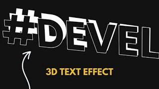 How To Create Amazing 3D Text Hover Effects with Text Stroke in Elementor