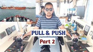 PULL & PUSH (2).. Unberthing BIG TANKER by ASD TUG Z-DRIVE #asdtug #zdrive system