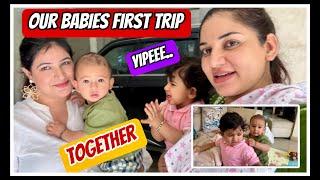 OUR BABIES FIRST TRIP TOGETHER ️ Yipeeeeeee
