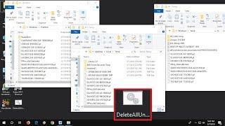 Shortcut key to Delete All Temp, Junk & Prefetch Files in Windows 10/8/7