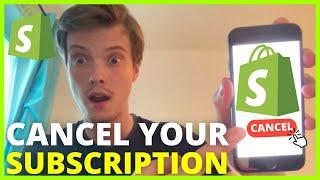 How To Cancel Shopify Subscription (Close Shopify Store 2024)