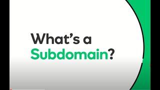 what is subdomain