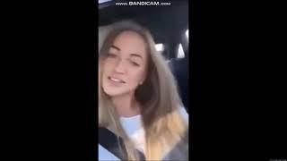 Magdalena Żuk, goofing in the car