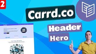 Create One Page Website on Carrd: Header, Hero