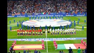 Partido de fútbol de la fase de grupos de la “UEFA EURO 2024” entre España e Italia