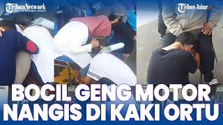 MOMEN BOCIL GENG MOTOR VIRAL DI CIMAHI CARI MUSUH KETEMU MAMAH PAPAH, LANGSUNG NANGIS KEJER