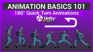 Unity Animation and Mixamo - 180° Quick turns!