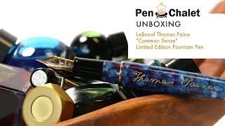 LeBoeuf's Thomas Paine Common Sense Fountain Pen -  A Stunning Tribute!