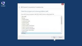 Windows 8.0 Professional - Run the Program Compatibility Troubleshooter