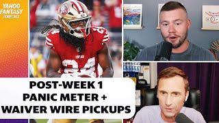 Post-Week 1 Panic Meter + Waiver Wire pickups | Yahoo Fantasy Forecast