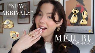 MEJURI JEWELRY HAUL 2025  | Stacking everyday jewelry pieces