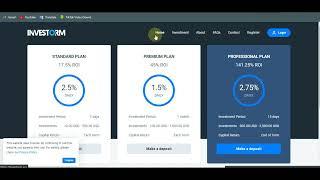 INVESTORM - Advanced Hyip Investment Management Platform