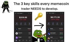 The 3 keys to success in Memecoin Trading (Solana Memecoin Trading)