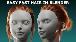 Blender Tutorial: Very Easy Hair For Beginners