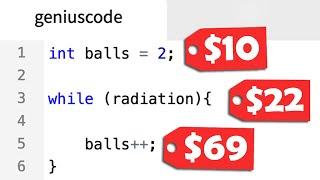 Programming, But Lines of Code Cost Money