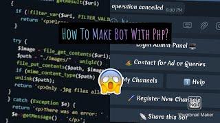 #telegram #bots #adbot  How To Make and connect telegram bot With Php