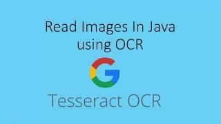 How To Read Images in Java Using OCR- Tesseract