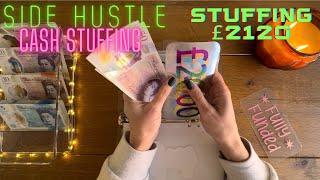 SIDE HUSTLE CASH STUFFING | STUFFING £2120 | ETSY & YOUTUBE PAY | UK CASH STUFFING