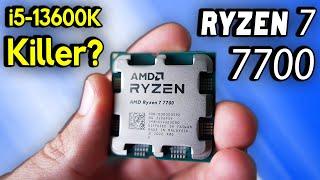 Ryzen 7700 Vs. i5-13600K - AMD's Best 7000 Series Chip YET! (