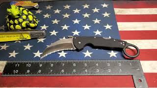 Cold Steel Tiger Claw Karambit Knife review #coldsteel