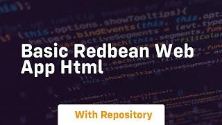 Basic redbean web app html