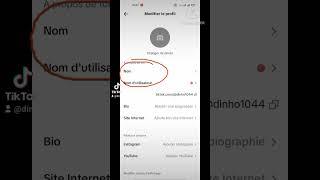 Comment changer son nom sur Tik-tok ? #astuce #foryou #smartphone #viralvideo #tiktok