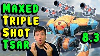 OMG! New 3-Shot TSAR Salvo of Doom! War Robots 8.3 Gameplay WR