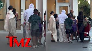 Bianca Censori Wears Loose Poncho for Target Run With Kanye West & Kids | TMZ